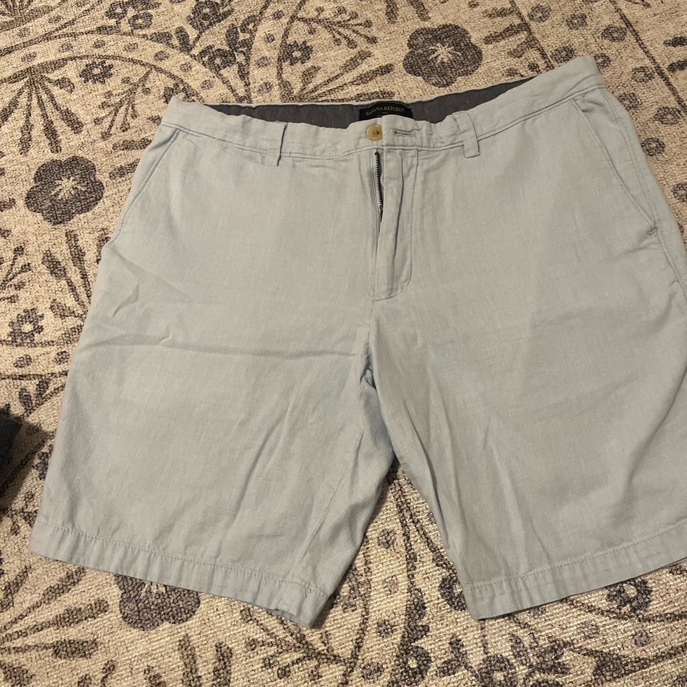 Banana Republic Light Blue Flat Front Shorts for Effortless Style